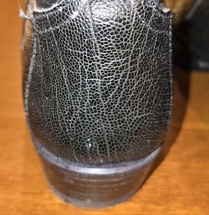 Ostrich Leg Leather Cowboy Boots